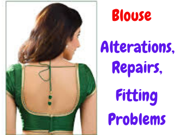 blouse alterations, repairs, fitting problems